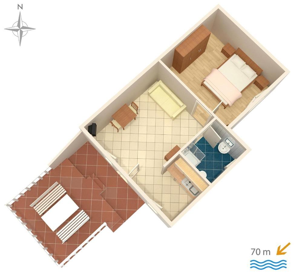 Apartments By The Sea Stara Novalja, Pag - 6469 Luaran gambar