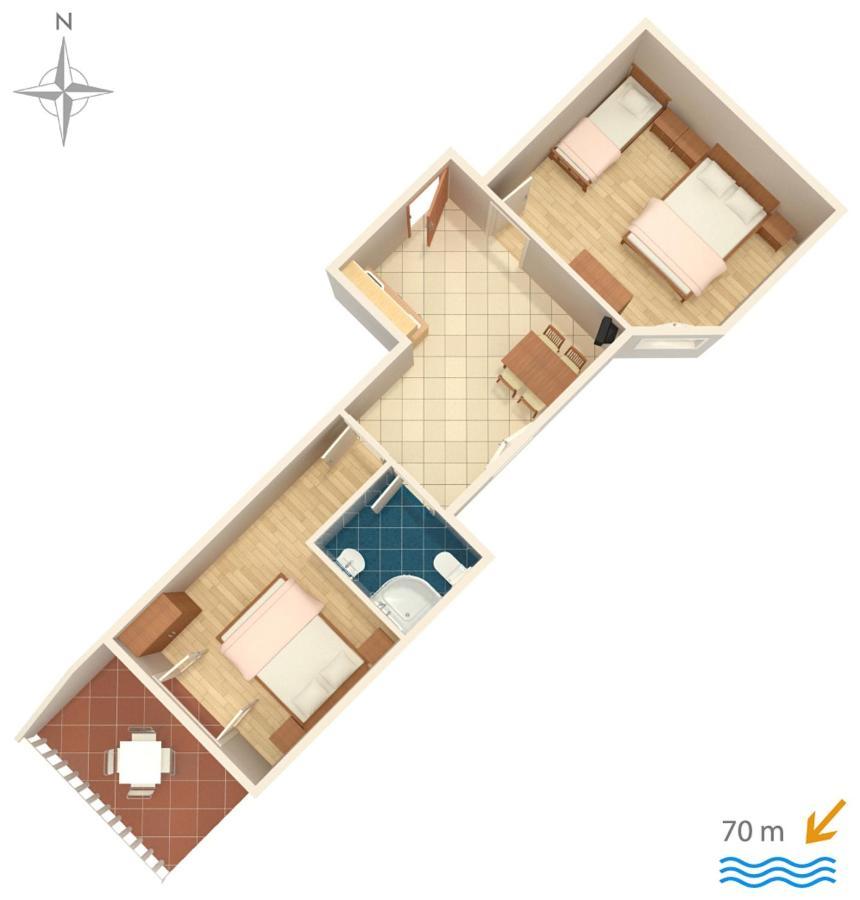 Apartments By The Sea Stara Novalja, Pag - 6469 Luaran gambar